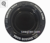 Four Queens, Las Vegas, Nevada Glass Ashtray