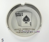 Resorts International, Hotel Casino, Atlantic City, N. J. Porcelain Ashtray