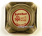Ranch House, Wells, Nevada, I-80 & HWY. 93 Glass Ashtray