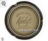 Riviera Hotel, Kady's, Las Vegas Glass Ashtray