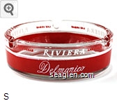 Las Vegas Riviera Las Vegas, Delmonico, Cafe Noir, Lighthouse Glass Ashtray