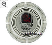 Red Lion Motor Inn, Elko, Nev., Missoula, Mt., Medford, Ore., Bend, Ore., Redding, Cal. Glass Ashtray