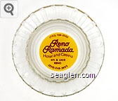 (702) 788-2000, Reno Ramada Hotel and Casino, 6th & Lake, Reno, (800) 648-3600 Glass Ashtray