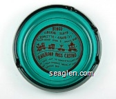 Bingo, Liberal Slots, Roulette - Craps - ''21'', Good Food & Snack Bar, Railroad Pass Casino, On Your Way to Hoover ''Boulder Dam'', Sip Your Favorite Drink at Our Famous Bar Glass Ashtray