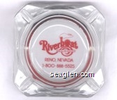 Riverboat Hotel & Casino, Reno, Nevada, 1-800-888-5525 Glass Ashtray
