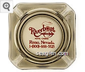 Riverboat Hotel Casino, Reno, Nevada, 1-(800)-888-5525 Glass Ashtray