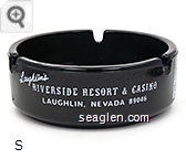 Laughlin's Riverside Resort & Casino, Laughlin, Nevada 89046, Poker, Craps, Bingo, Twenty-One, Keno, 24 Hour Restaurant, New 48 Unit Best Western Motel, Free Ferry Service Glass Ashtray