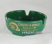 Rainbow Casino & Bingo, Nekoosa, WI, 1-800-782-4560 Plastic Ashtray