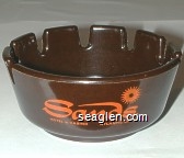 Sands, Hotel & Casino Atlantic City (Tablecraft Products, No. 263, Made in U.S.A.) Bakelite Ashtray