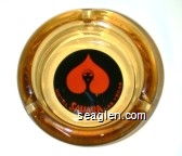 Hotel Sahara Las Vegas Glass Ashtray