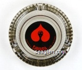Hotel Sahara Las Vegas Glass Ashtray