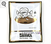 Walt Ditzen, Harvey Hustlemoney, Hotel Sahara Invitational 1962 Glass Ashtray