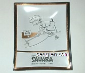 Use Rake, Walt Ditzen, Hotel Sahara Invitational 1962 Glass Ashtray