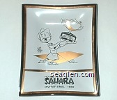 Longest Grounder, Walt Ditzen, Hotel Sahara Invitational 1962 Glass Ashtray