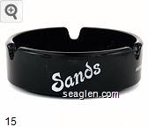 Sands, Hotel Casino, Arlington at Third - Reno, Nevada 89501 (702)786-3311, Toll Free Reservations - (800) 648-3553, Alaska/Hawaii Toll Free 800 648-3810 Glass Ashtray