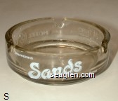 Downtown Sands Reno, Arlington at Third - Reno, Nevada 89501 - (702) 786-3311, Toll Free Reservations - (800) 648-3553, Hotel Casino Glass Ashtray