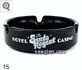 The Sands Regent, Hotel Casino, Arlington at Third, Reno, Nevada 89501 - (702)348-2200 Toll Free Reservations (800) 648-3553, Telex -172249, Downtown Reno Glass Ashtray