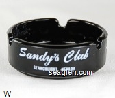 Sandy's Club, Searchlight, Nevada Glass Ashtray