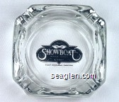 Showboat Mardi Gras Casino, East Chicago, Indiana Glass Ashtray