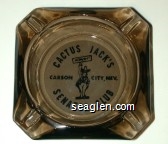Cactus Jack's Senator Club, Carson City Nev., Howdy! Glass Ashtray