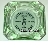 Cactus Jack's Senator Club, Carson City, Nev., Howdy Glass Ashtray
