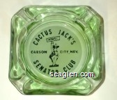 Cactus Jack's Senator Club, Carson City, Nev., Howdy! Glass Ashtray