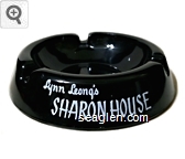 Lynn Leong's Sharon House, Chinese-American Dinners Cocktails, Virginia City, Nevada Glass Ashtray