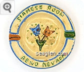 Siamese Room, Reno Nevada Porcelain Ashtray