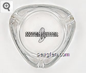 Silver Slipper Glass Ashtray