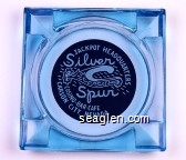 Jackpot Headquarters, Silver Spur Casino - Bar - Cafe, Carson City, Nevada Glass Ashtray