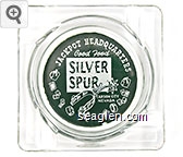 Jackpot Headquarters, Good Food, Silver Spur, Carson City, Nevada Glass Ashtray