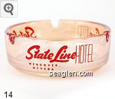 State Line Hotel, Wendover Nevada Glass Ashtray