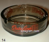 State Line Hotel, Wendover Nevada Glass Ashtray