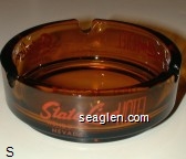 State Line Hotel, Wendover Nevada Glass Ashtray