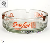 State Line Hotel, Wendover Nevada Glass Ashtray