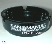 San Manuel Indian Bingo & Casino, 800-359-2464 Glass Ashtray