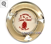 Be Carefree at the Sans Souci, Las Vegas, Nevada Glass Ashtray