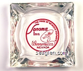 ''The Pride of Nevada's Highways'', Sonoma Inn, Winnemucca Nevada Glass Ashtray