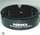 Soper's Montgomery Lodge, World's Highest Casino, Montgomery Pass, Nev. Glass Ashtray
