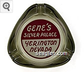 Gene's Silver Palace, Yerington, Nevada Glass Ashtray
