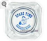 Spare Time Bowling Center, Winnemucca, Nevada Glass Ashtray