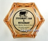 Stockman's Bar & Restaurant, Ken, Glenda, Bonnie & Herb, 1560 Reno Highway, Fallon, Nev. Glass Ashtray