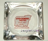 Stockmen's Hotel Glass Ashtray