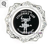 Stolen From Stockman's Club, Fallon, Nevada Glass Ashtray