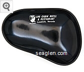 Log Cabin Motel & Restaurant, Lovelock, Nevada, (American Express logo) Plastic Ashtray