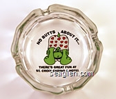 No Butts About It ..., There's Great Fun At St. Croix Casino & Hotel Glass Ashtray