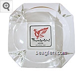 Thunderbird Hotel, Las Vegas, Nev. Glass Ashtray