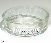 Pick Hobson's Topaz Lodge Casino, 67 Mi.. South of Reno on Hwy. 395, Pick Hobson's Riverside Hotel - Casino - Reno, Nevada Glass Ashtray