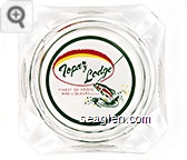 Topaz Lodge, Finest of Foods and Liqueurs Glass Ashtray