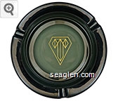 (T logo) Glass Ashtray